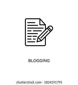 Blogging icon in vector. Logotype