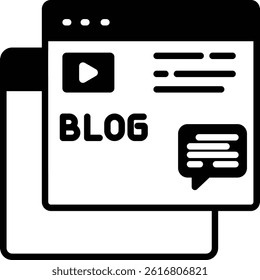  Blogging   illustration with isolated background 