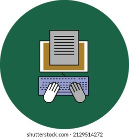 Blogging Isolated Vector Illustration which can be easily Download
