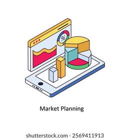 Blogging isometric Colored illustration. EPS File stock illustration