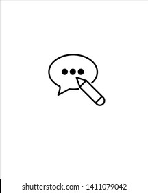 blogging line icon, vector best line icon.