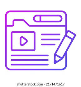 blogging Modern concepts design, vector illustration