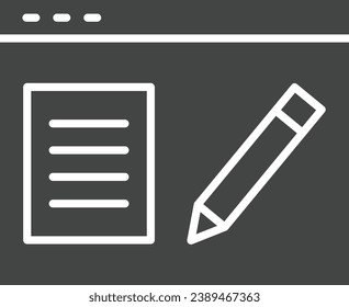 Blogging Service icon vector image. Suitable for mobile application web application and print media.