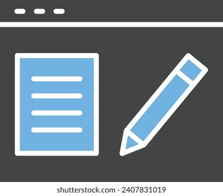 Blogging Service icon vector image. Suitable for mobile application web application and print media.