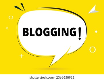 Blogging speech bubble text. Hi There on bright color for Sticker, Banner and Poster. vector illustration.
