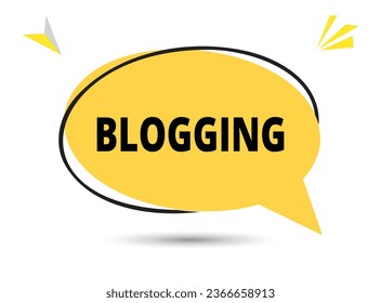 Blogging speech bubble text. Hi There on bright color for Sticker, Banner and Poster. vector illustration.