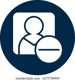 Blogging unfollow, illustration, vector on a white background.