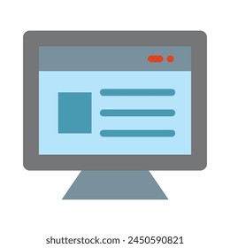 Blogging Vector Flat Icon Design Vector Flat Vector Flat Vector Flat Icon Design