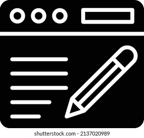 Blogging Vector Icon Design Illustration