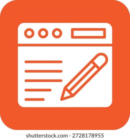 Blogging Vektorsymbol-Design-Illustration
