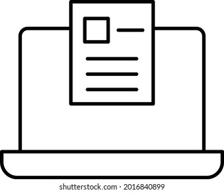 Blogging Vector icon that can easily modify or edit

