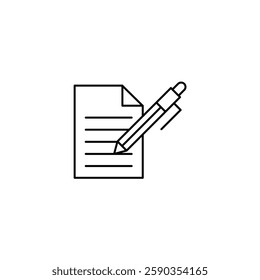 Blogging vector line icon icons design
