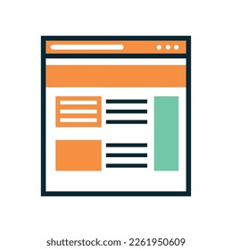 blogging website icon isolated design