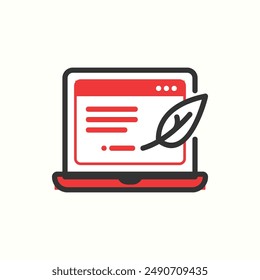bloggingicon, glifo aislado icono tema seo