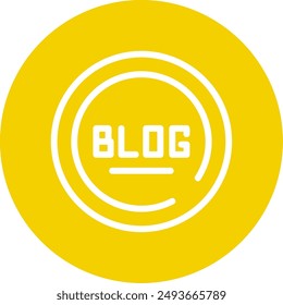 BlogLine Multi Circle Vector Icon Design