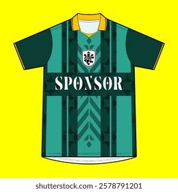 bloke core jersey mockup with striped motif design