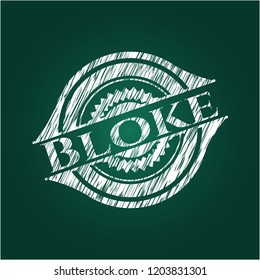 Bloke on blackboard