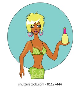blond girl