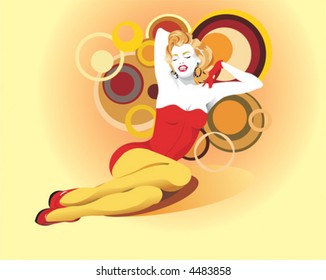 blond girl with smile