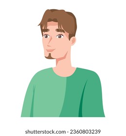 blond man avatar icon isolated