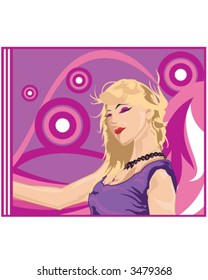 Blond Nightclub Model