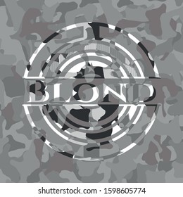 Blond on grey camouflage pattern