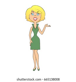 Blond secretary