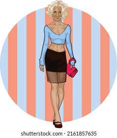 blond smiling fashion cute girl