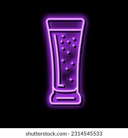 blonde ale beer glass neon light sign vector. blonde ale beer glass illustration