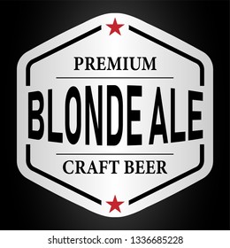 blonde ale beer lable web badge icon