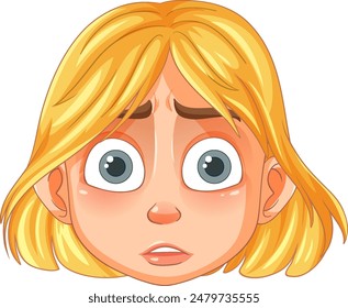 Blonde character with a surprised expression