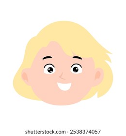 blonde girl cartoon element design character