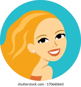 Blonde Girl Icon