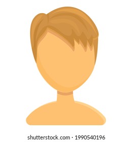 Blonde hair style icon. Cartoon of Blonde hair style vector icon for web design isolated on white background
