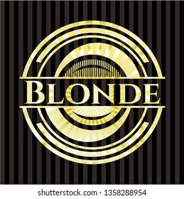 Blonde shiny badge