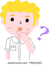 Blonde Western male student question