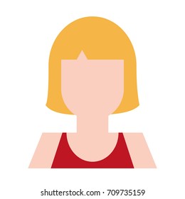 blonde woman avatar icon image 