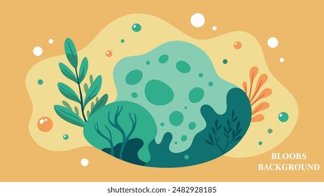 Bloobs dot background full color for your background presentation, wall art or many more