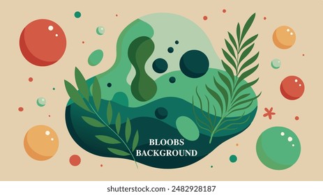Bloobs dot background full color for your background presentation, wall art or many more