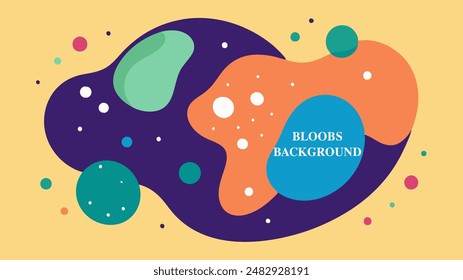 Bloobs dot background full color for your background presentation, wall art or many more