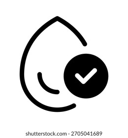 Blood Accept Icon Vector Symbol Design Illustration