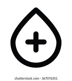 Blood Aid Bold Line Vector Icon