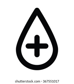 Blood Aid Bold Line Vector Icon