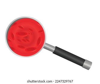 Concepto de análisis de sangre. ilustración vectorial