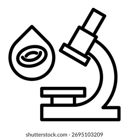 Blood Analysis Icon Element For Design