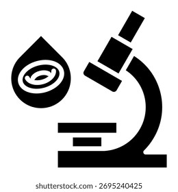 Blood Analysis Icon Element For Design