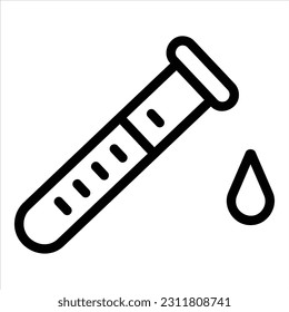 icono de análisis de sangre con vektor aislado y fondo transparente