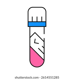 blood analysis line icon vector. blood analysis sign. isolated symbol illustration