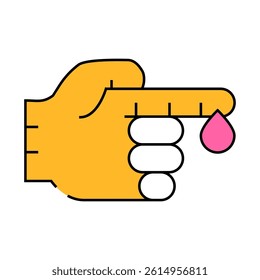 blood analysis line icon vector. blood analysis sign. isolated symbol illustration