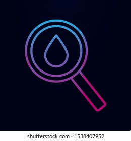 Blood analysis nolan icon. Simple thin line, outline vector of blood donation icons for ui and ux, website or mobile application